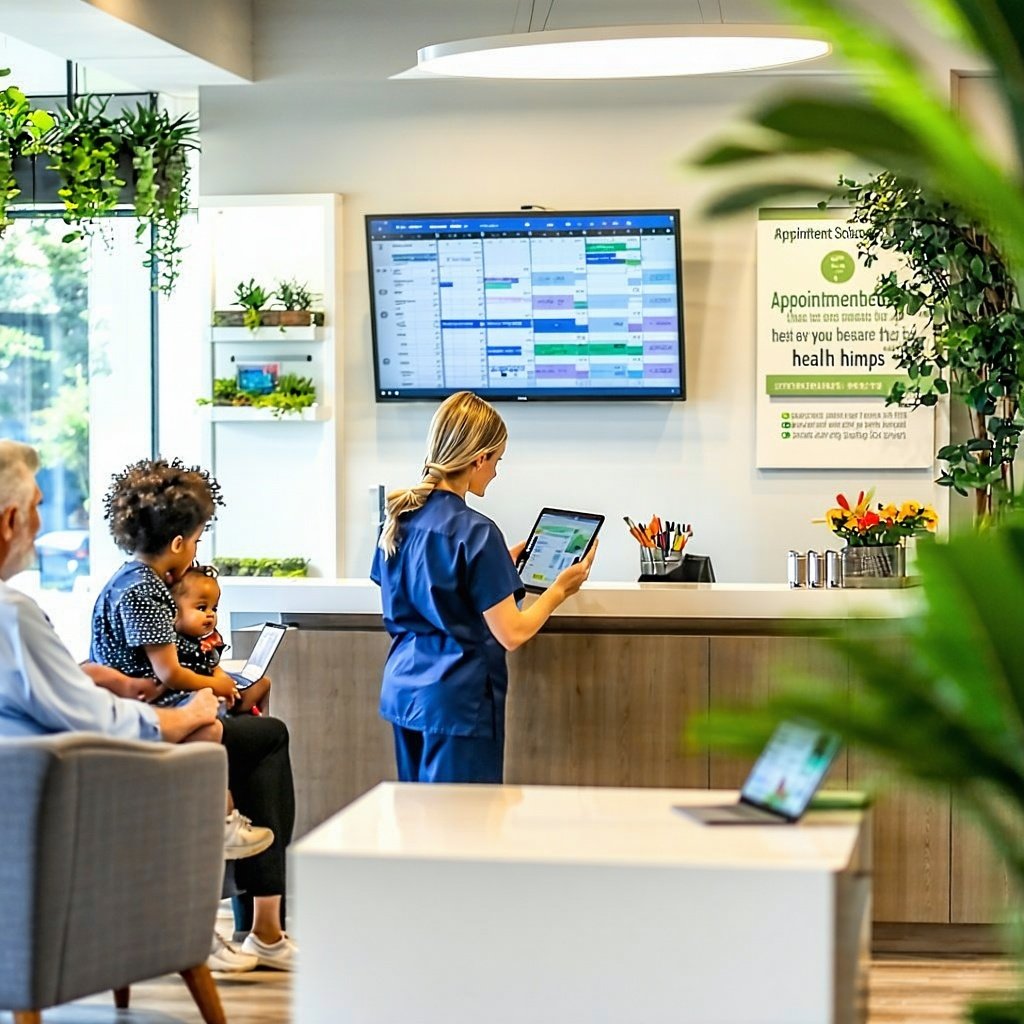 small healthcare office, symbolizing thriving small healthcare practice management.&rdquo;